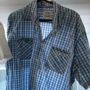 Men’s Button Up Short Sleeve Shirt XXL